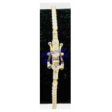 Sterling Silver Jeweled Bracelet