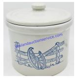 Stoneware Crock w/ Lid