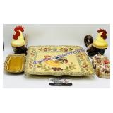 4 Misc Ceramic Chicken Dishes