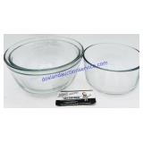 3 Small Anchor Hocking Glass Bowls