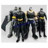 4 DC Comics Action Figures. 3 Batmanï¿½s And 1 Bane