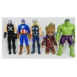 5 Marvel Action Figures. Crossbones, Captain