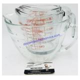 3 Anchor Hocking Incremental Measuring Cups