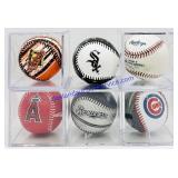 6 Team Branded MLB Baseballs