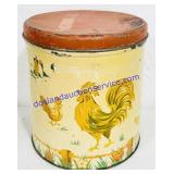 Antique Rooster Tin