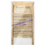 Antique Wooden Rolling Washboard