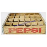 Antique Wooden Pepsi Bottle Flat