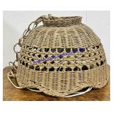 Wicker hanging light. 16ï¿½
