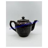 Small Ceramic Black/Brown Teapot