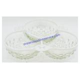 Clear Frosted Edge Split Glass Dish