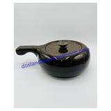 Brown Ceramic Covered Casserole Dish