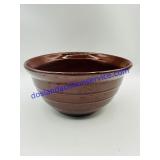 Marcrest brown glazed stoneware mixing bowl