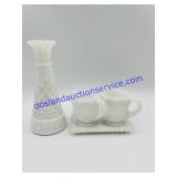 Lot of Mlik Glass Dishes