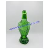 11" Green Glass Eagle Decanter