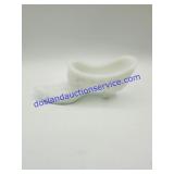 Milk Glass Shoe Decoration