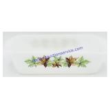 Vintage Glassbake Leaf Pattern Baking Dish