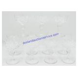 11 Pc Delicate Crystal Glassware Cup Set