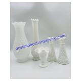 Lot of Milk Glass Vases