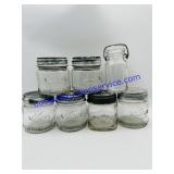 7 Mason Jars w/ Lids