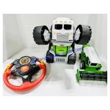Cars Steering Wheel, Matchbox Transformer Garbage