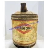 Diamond Metal Oil Can