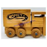 Wooden Toy Van Trailer Truck