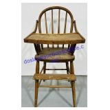 Antique Wooden Highchair 39"
