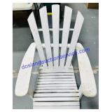 White Wooden Chair 39"