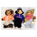 Raikes Bears "Hillary", "Maurice", & "Lionel"