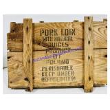 Antique Pork Loin Shipping Crate