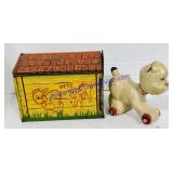 "Pooch" The Pop-Out Pup Tin Litho Dog