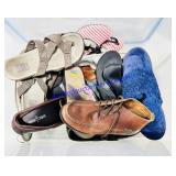 Bin of Shoes, Size 9, 80 Quart Sterilite Bin With