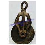 Cast Iron and Wood Pulley