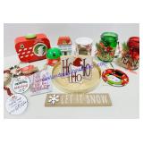 Wooden Christmas Decor, Decorative Jars,