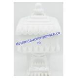 Milk Glass Lidded Candy Dish