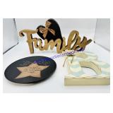 Wooden Family Sign, Wooden B, Plate