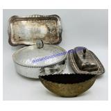 Lot of Misc Metal Dishes