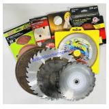 Lot Of Saw Blades and Sandpaper