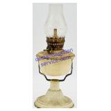 Antique Painted Metal Small Oil Lamp