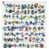 81 Vintage Schleich Rubber Smurf Figures (Some