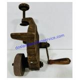 Vintage Hand-Cranked Grinding Wheel