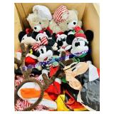 Stuffed Christmas Mickey And Minnies