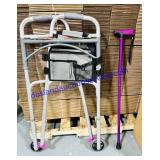 Fold Up Walker, Aluminum Fold Up Cane