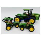 4 Plastic John Deere Toys