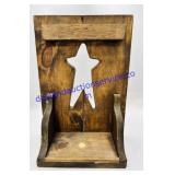 Star Cutout Hanging Wooden Shelf
