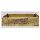 Antique San Felice Little Cigars Shipping Crate