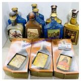 12 Ceramic Whiskey Decanters (Mostly Beam)