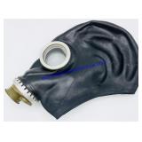 Vintage Soviet GP-5 Black Rubber Gas Mask (Head