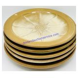 5 Pc Frankoma Glazed Pottery Plate Set (Some