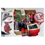 Large Box of Christmas Decorations